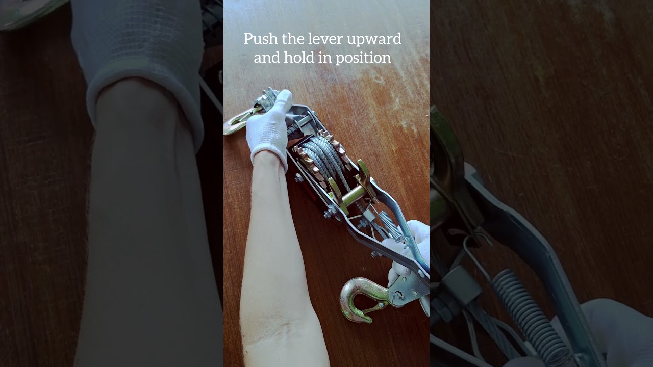 How to operate our 4T Hand Winch