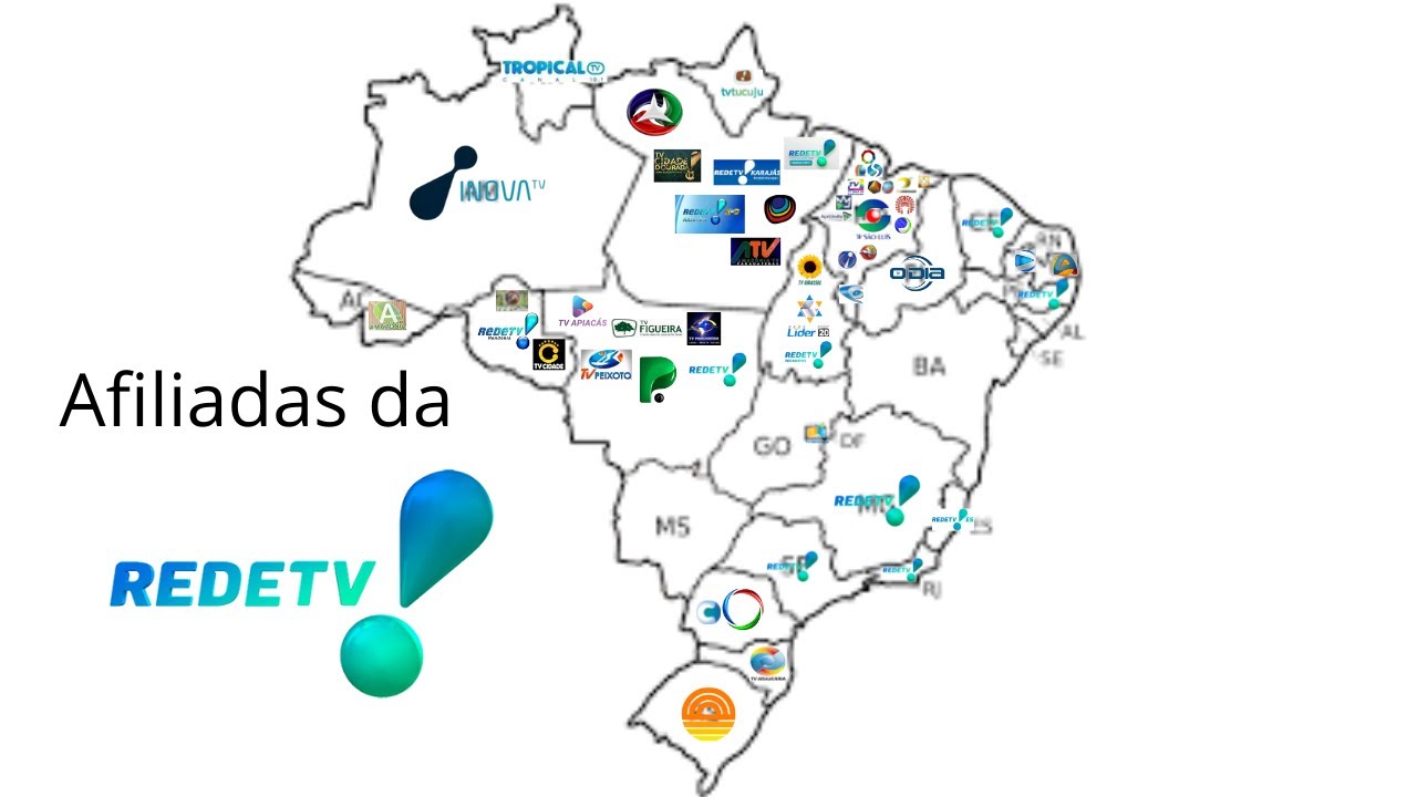 Afiliadas da RedeTV! (Julho/2022)