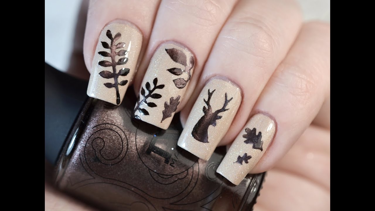 Простой Дизайн Ногтей с Трафаретами RockNailStar | Easy Nail Art with Nail Vinyls