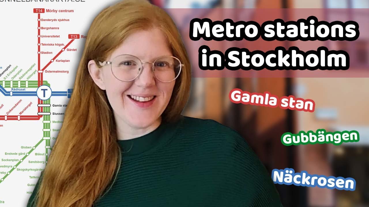 Stockholm metro stations: weird and funny names!
