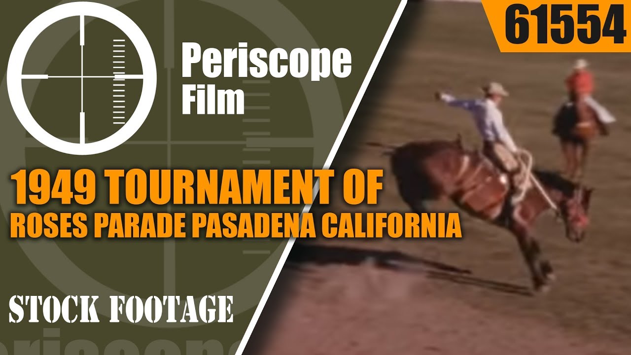 1955 TOURNAMENT OF ROSES PARADE   PASADENA  CALIFORNIA HOME MOVIE 61554