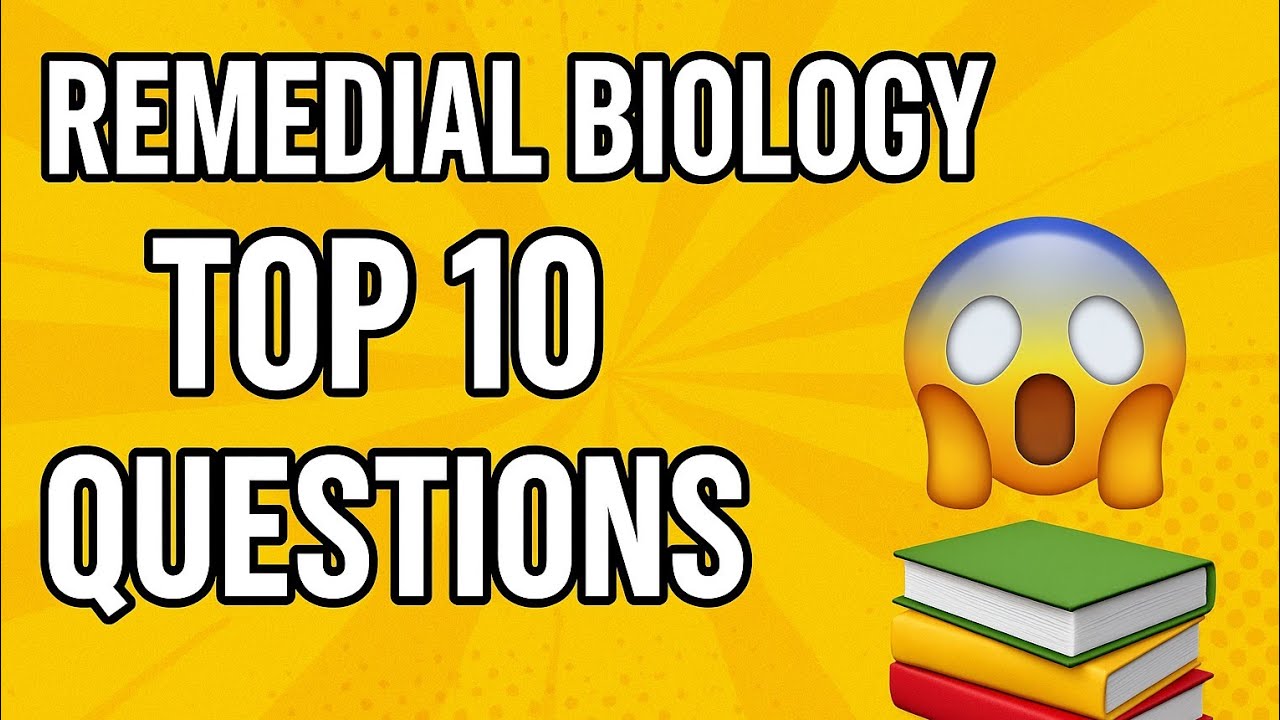 Remedial Biology: Must-Know 10 Questions from Human Biology & Health #remedial #science #biology