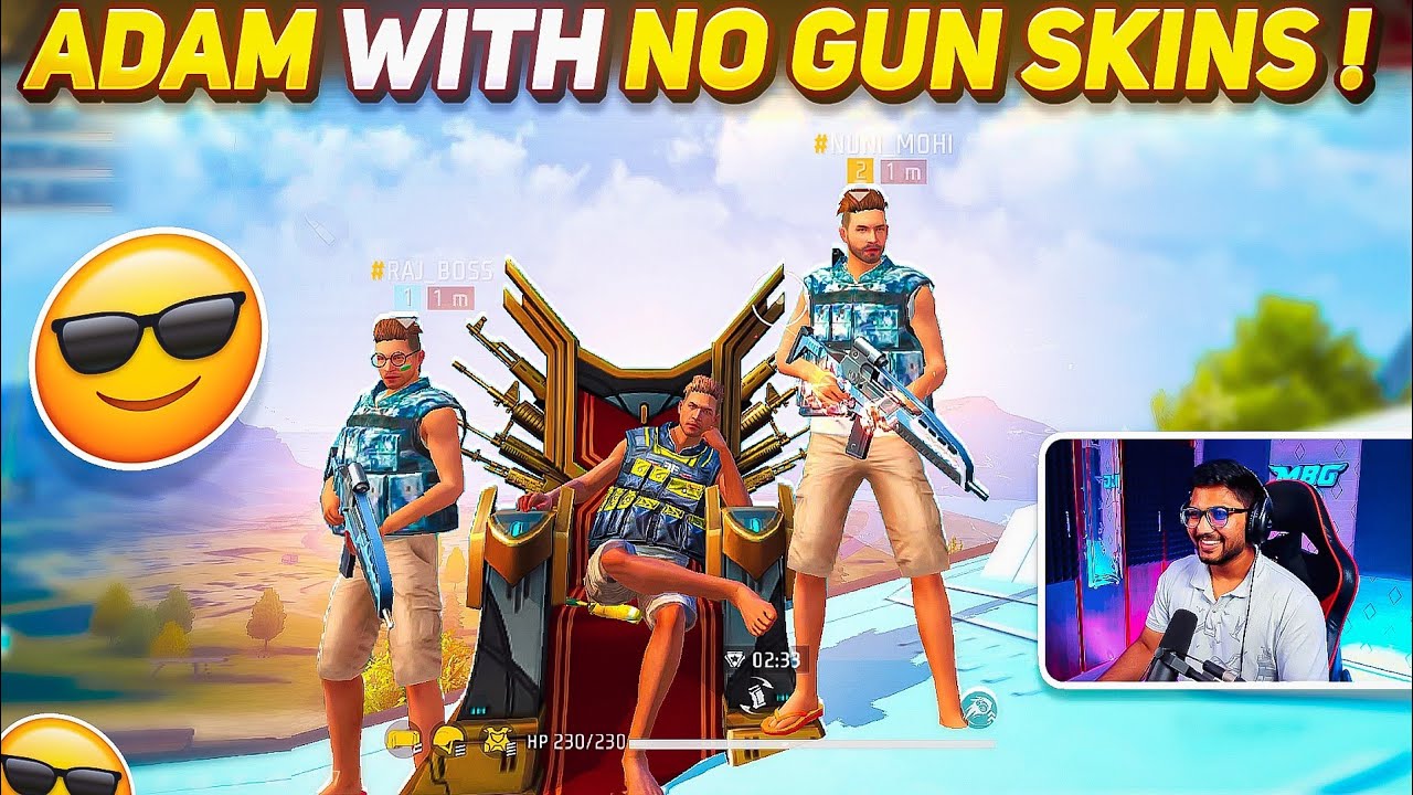 Munna Bhai Became Bot 😳 - Adam With No Gun Skins Challenge😯 - Free Fire Telugu - MBG ARMY