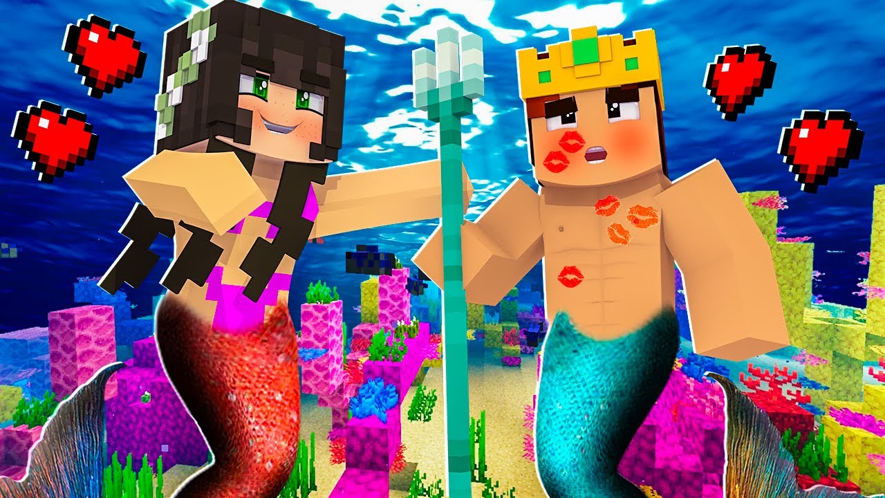 VIREI SEREIA E VOU VIVER COM O RAFAEL TRITÃO NO MINECRAFT  (AMANDINHA)