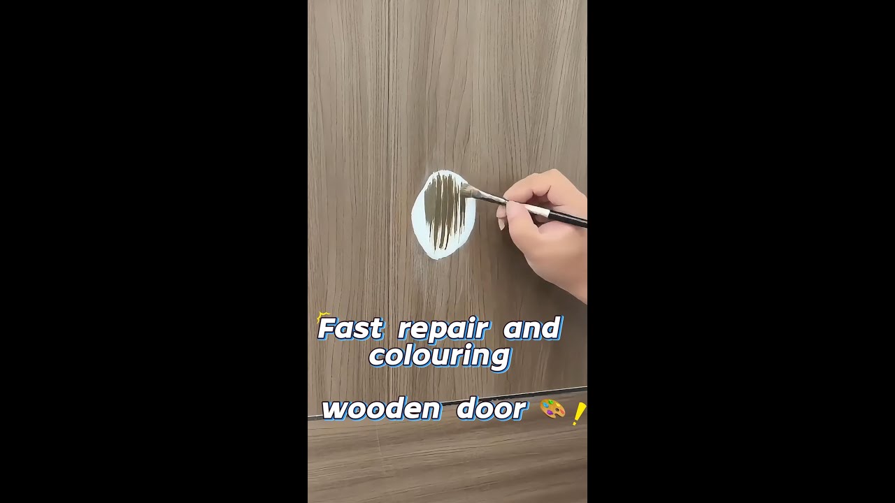 Fast Wooden Door Fix 🎨 How Many Layers Did I Use?
