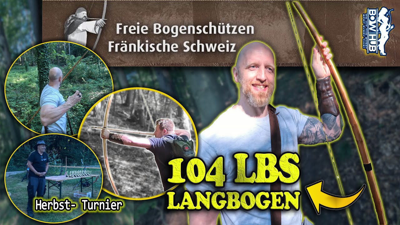 🏹 104 lbs Langbogen beim Herbstturnier der freien Bogenschützen🍁| #archery #strongbow #bogenschießen
