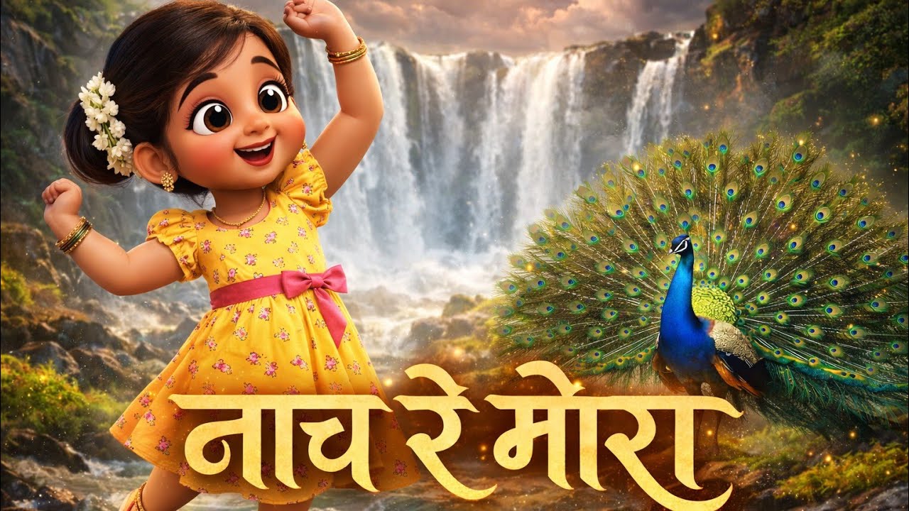 नाच रे मोरा आंब्याच्या वनात | Evergreen Marathi Kids Song| 3D Animated Kids Song