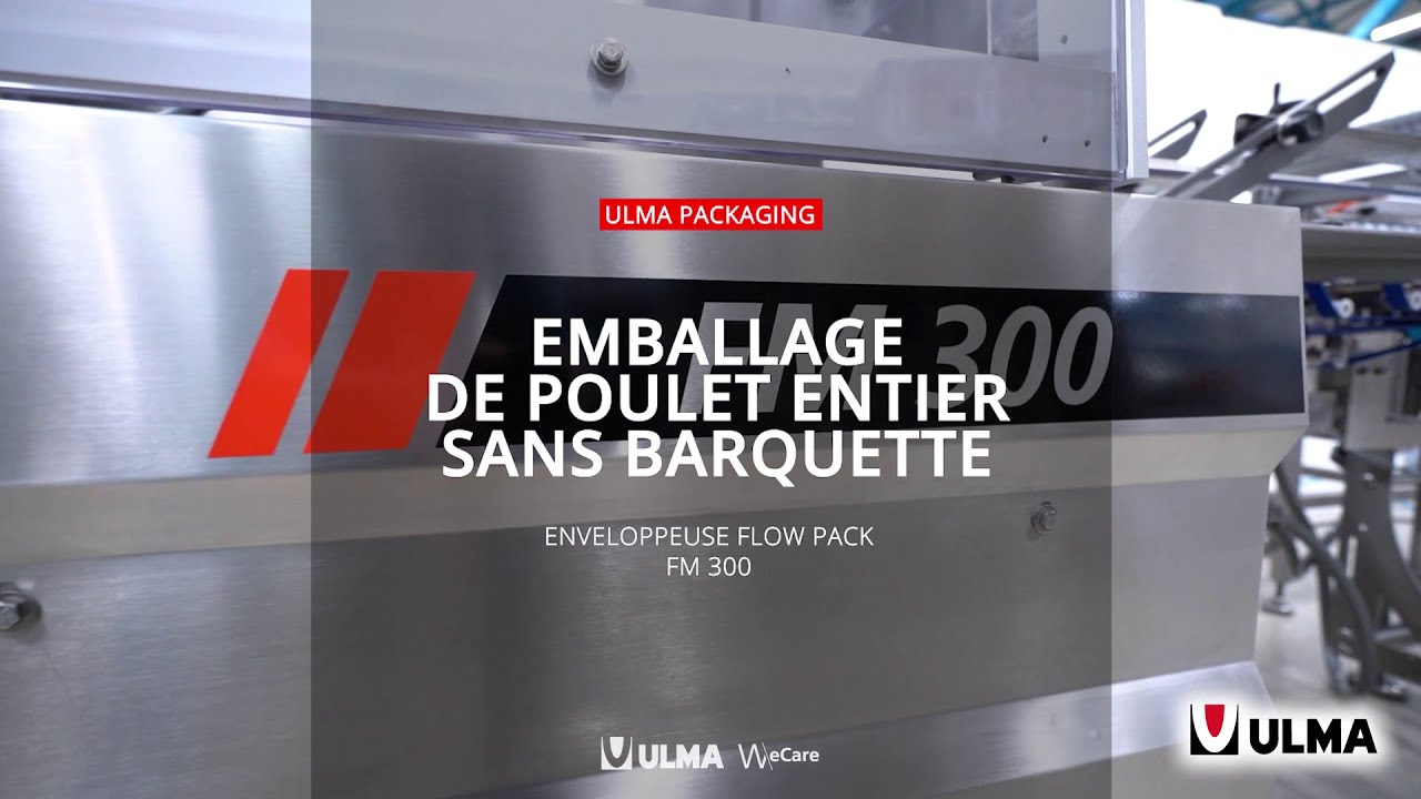 Emballage de poulet entier sans barquette sous atmosphère modifiée map
