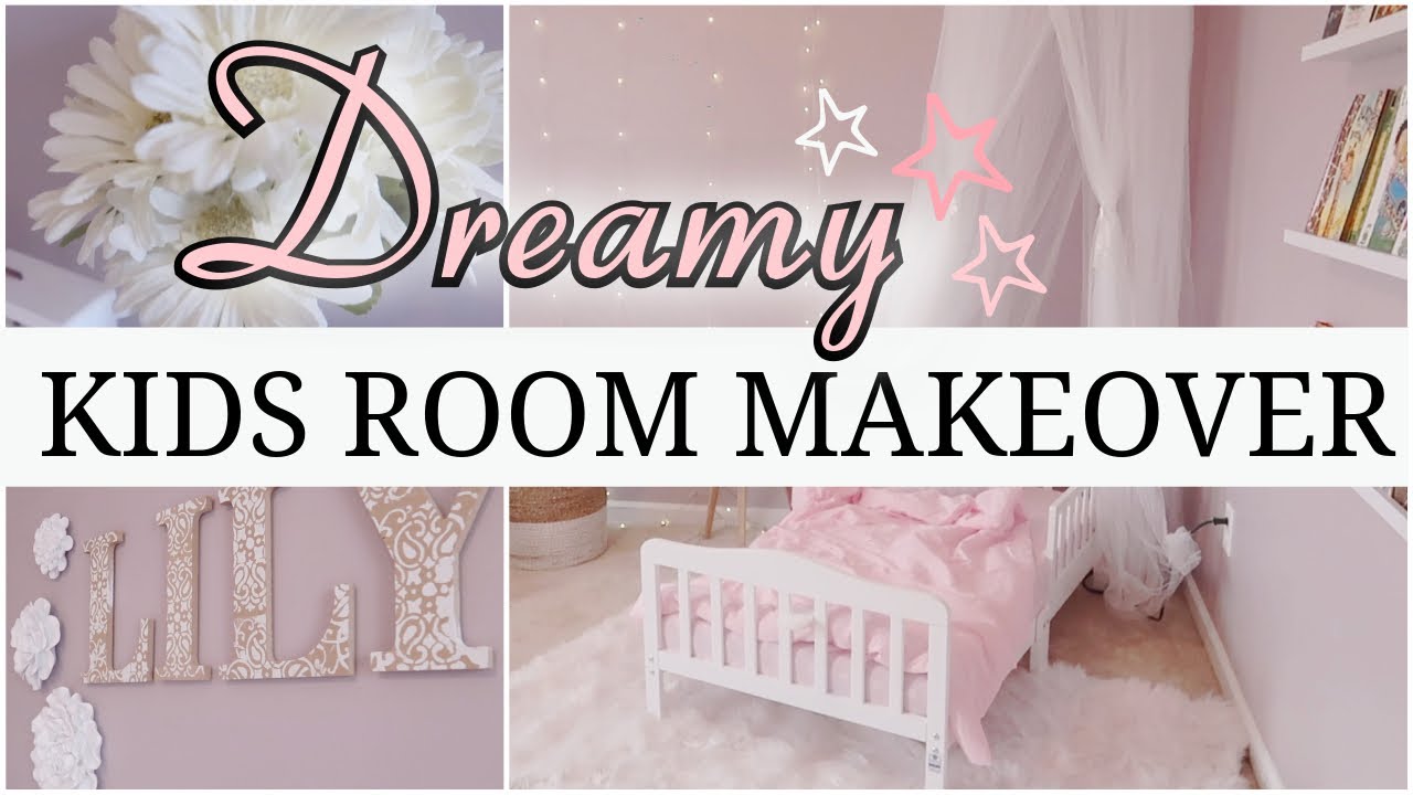COMPLETE KIDS/GIRLS BEDROOM MAKEOVER ON A BUDGET I BEFORE & AFTER I TIME-LAPSE TRANSFORMATION