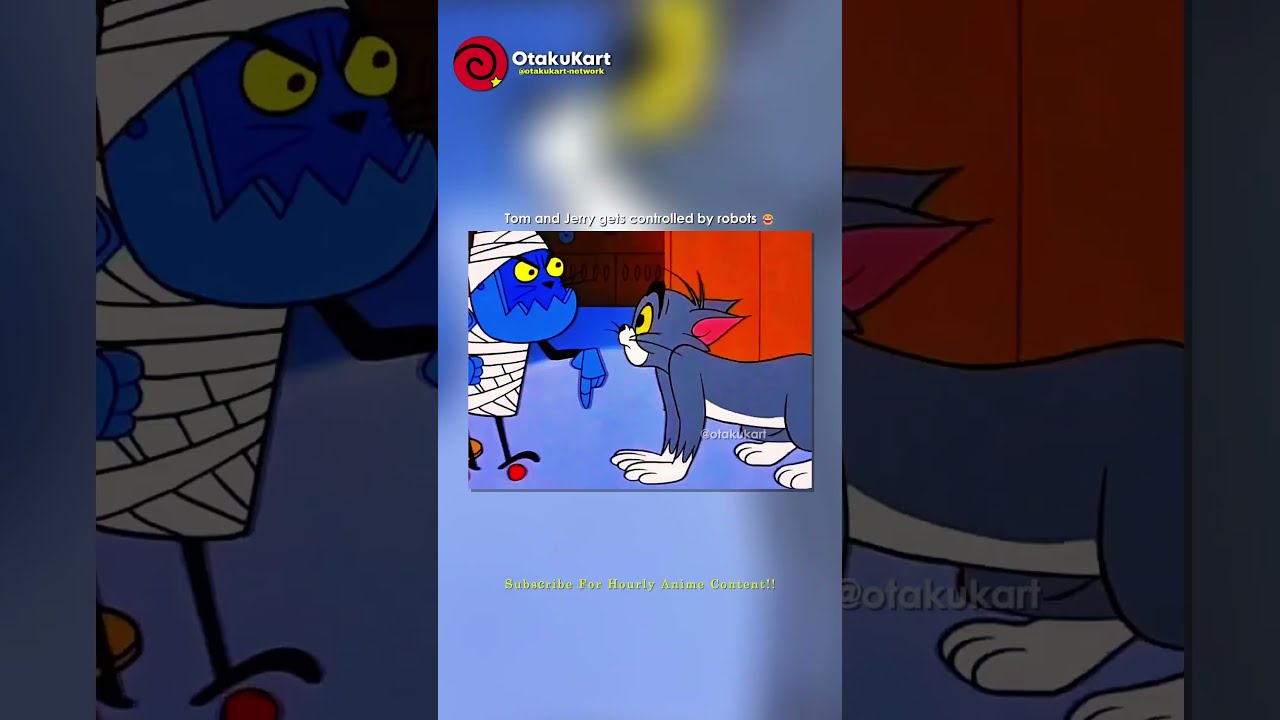 Tom and Jerry gets controlled by robots 😂 #shorts #cartoon
