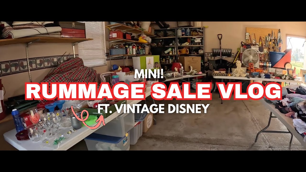 MINI RUMMAGE SALE VLOG- HUGE DISNEY FIND!
