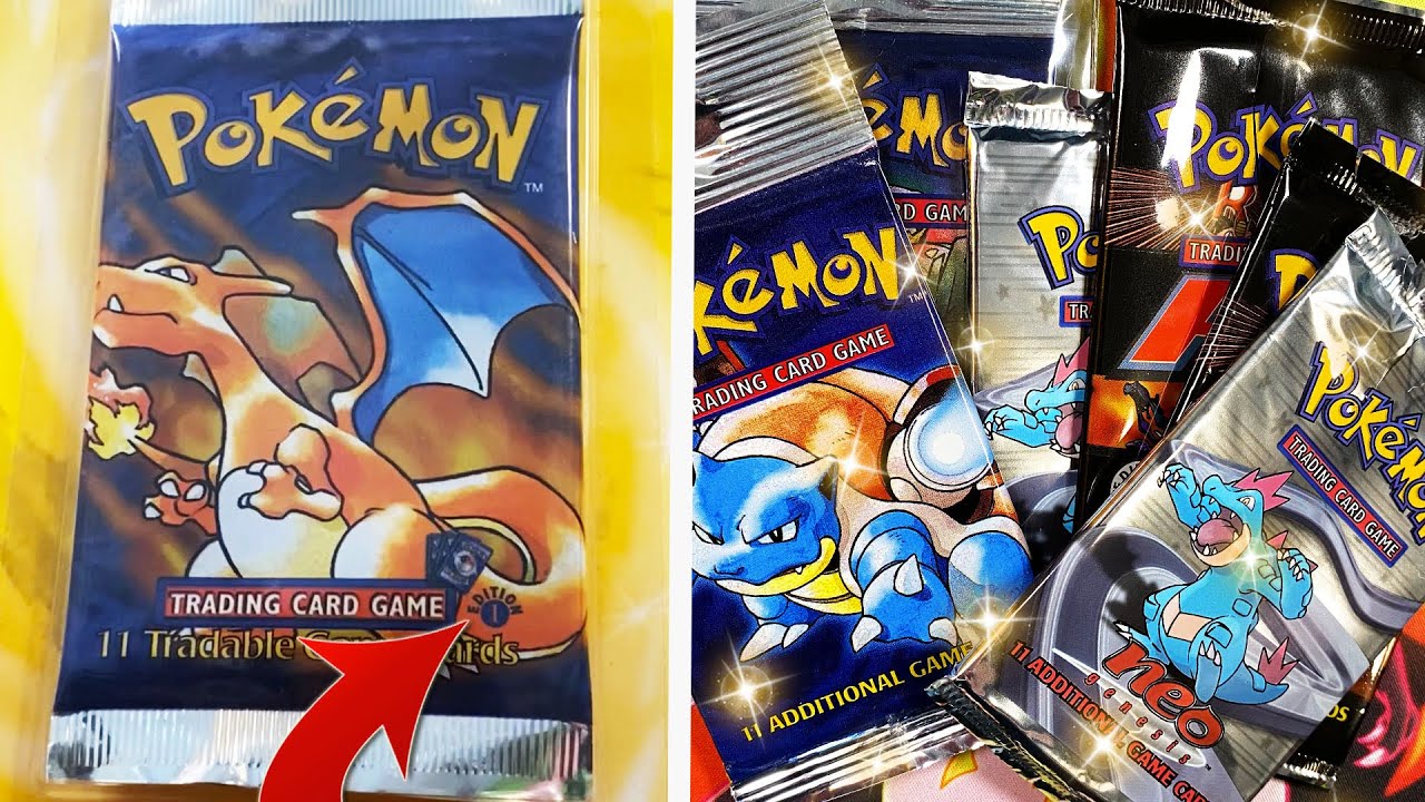 1st Edition Base Set Blister! My SEALED BOOSTER Pack Collection & VINTAGE OPENING!