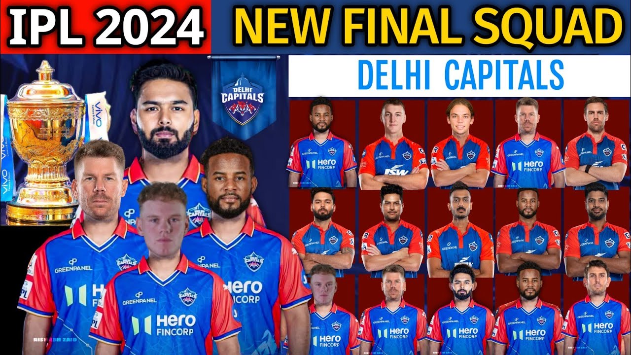 IPL 2024 | Delhi Capitals New Final Squad | DC Team 2024 Players List | DC 2024 Squad | DC Team 2024