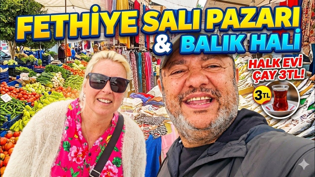 Fethiye'de Şok Fiyat! 3 TL'ye &Ccedil;ay İ&ccedil;tik ☕ | Salı Pazarı ve Balık Hali