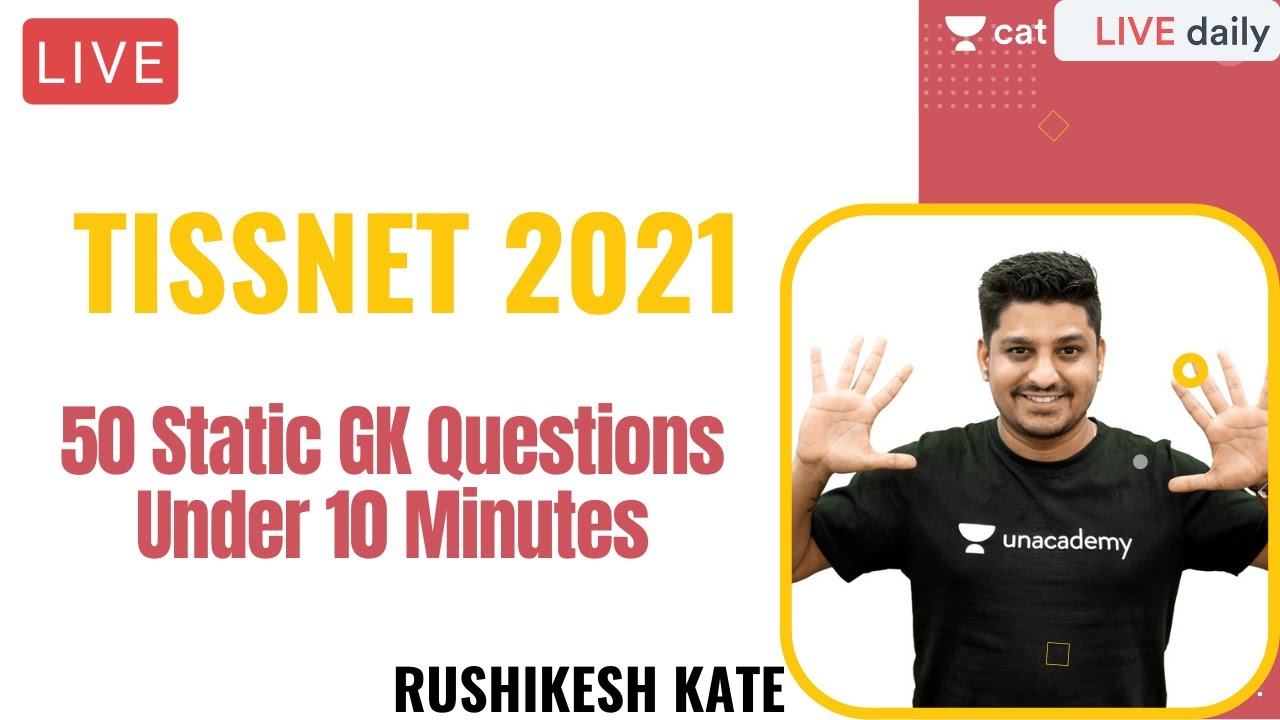 TISSNET 2021 | 50 Static GK Questions Under 10 Minutes l Rushikesh Kate