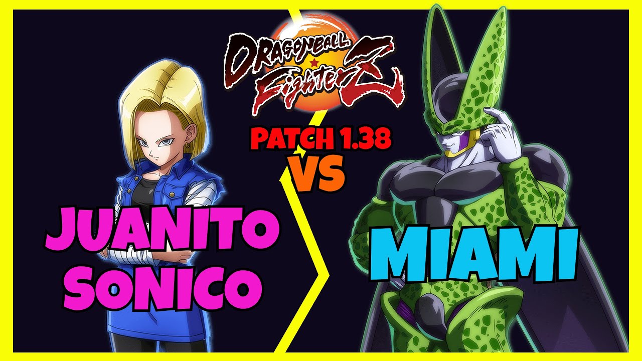 DBFZ - JUANITOSONICO vs MIAMI gameplays (Android 18, Blue Goku, Trunks vs Jiren, Cell, Janemba)