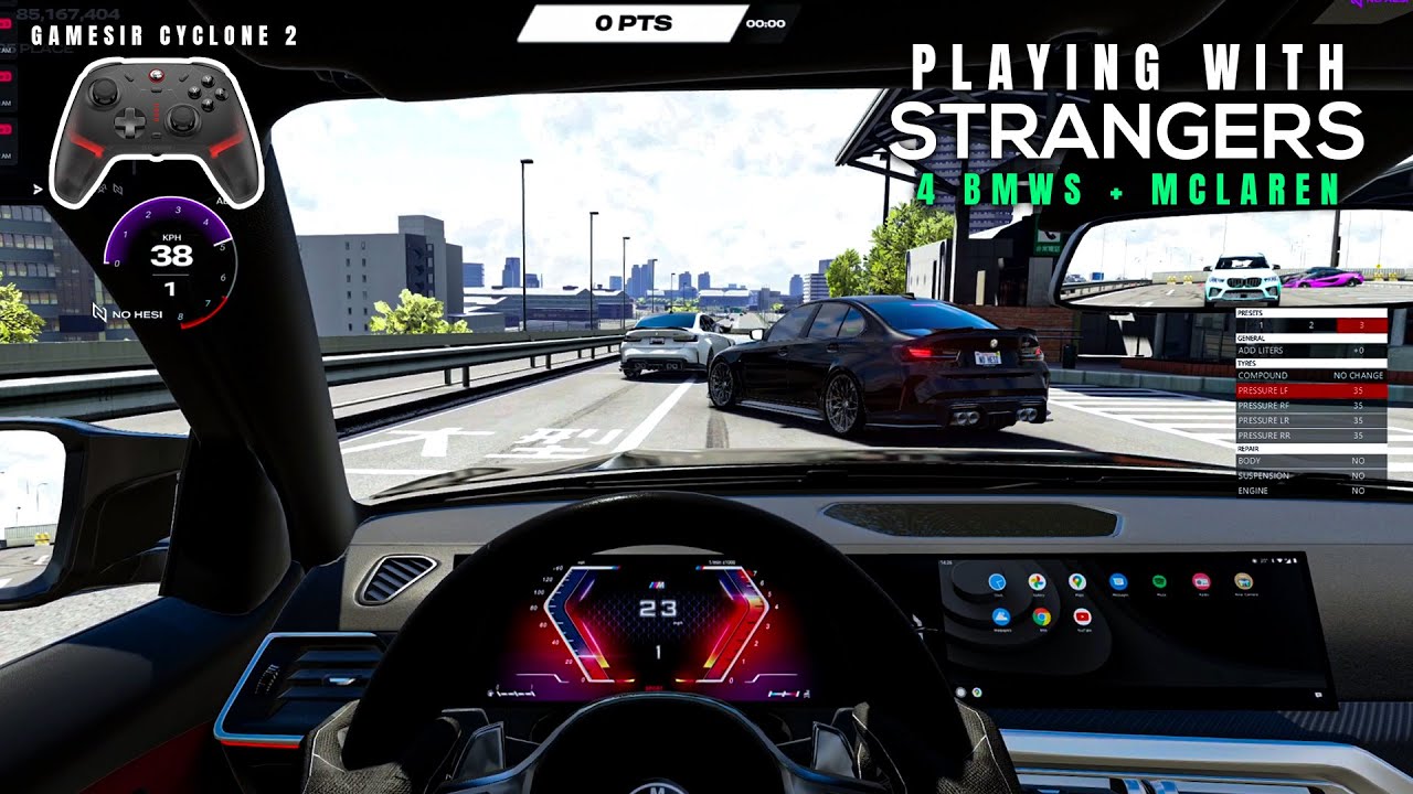 I Played Assetto Corsa No Hesi with Random Strangers 🤦‍♂️ | ft. Gamesir Cyclone 2 Controller