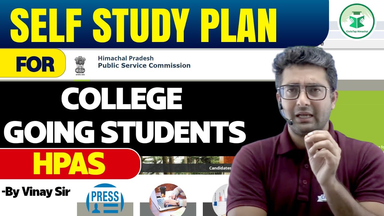 Self Study Plan for College Going Students | HPAS | Civilstap Himachal | By Vinay Sir