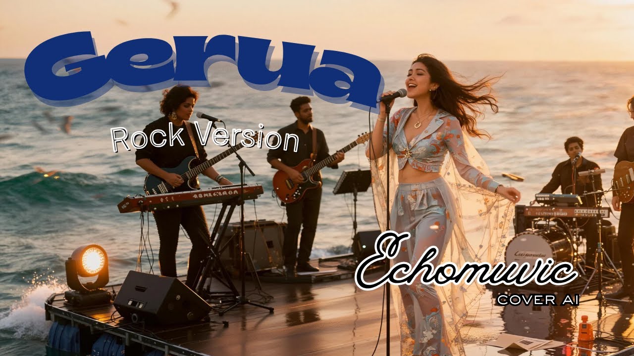 GERUA-SHAH RUKH KHAN | ROCK VERSION | COVER AI | ECHOMUVIC | MUSIC VIDEO COVER