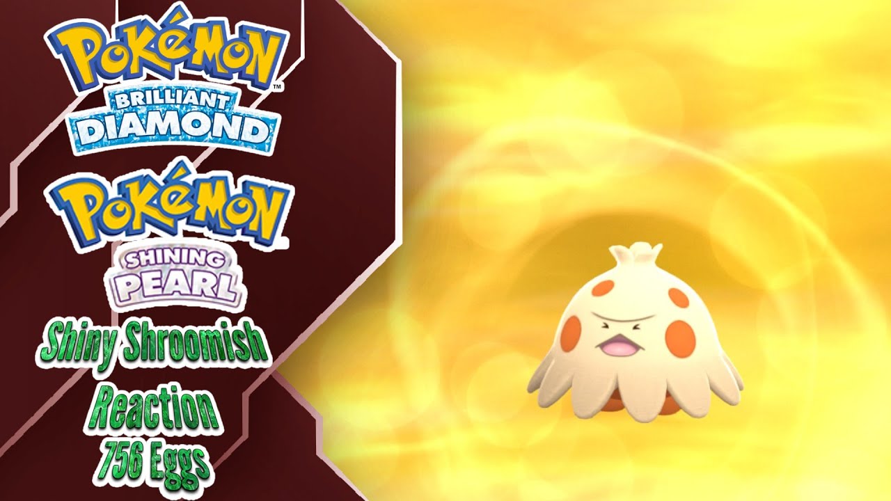 RED Mushroom! Shiny Shroomish + Evolution! Pokemon Brilliant Diamond & Shining Pearl!