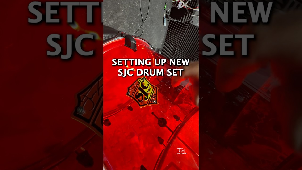 Setting up New SJC Drum Kit 😮&zwj;💨🥁 *ASMR / SATISFYING* (Joey Castro Drumming) #Reaction