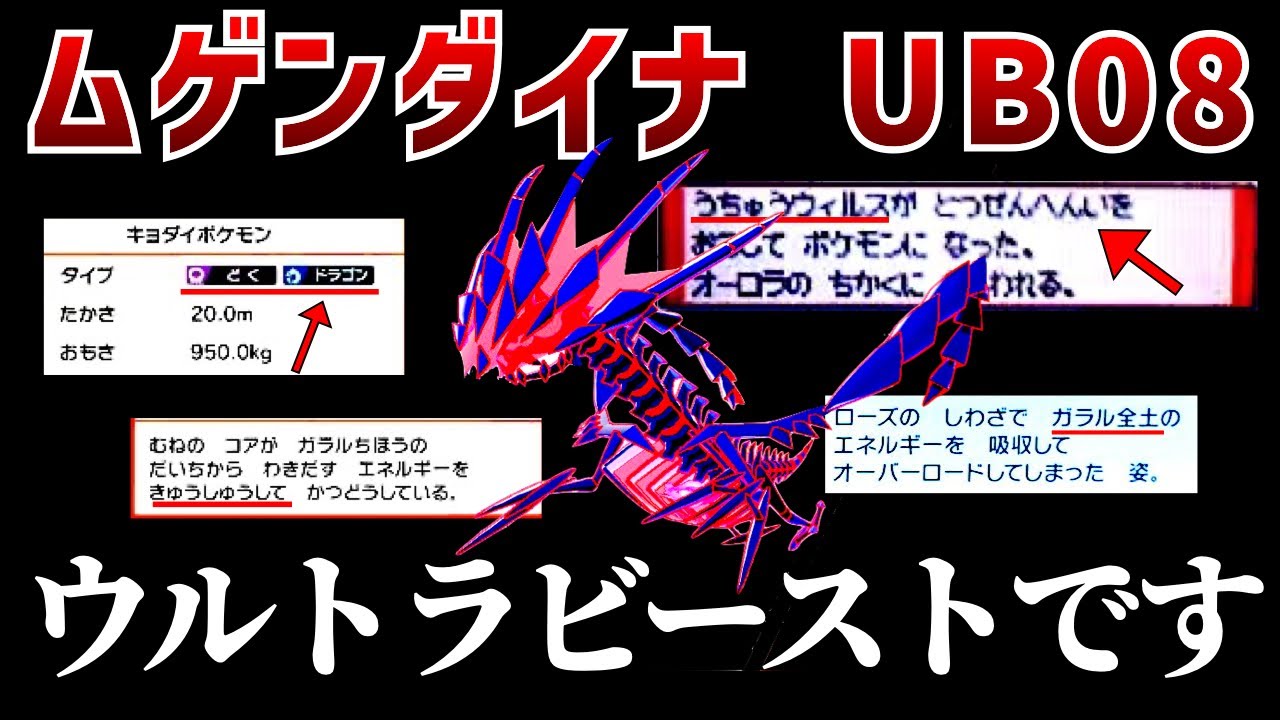 デオキシスを調べているとムゲンダイナの正体に辿り着いてしまいました