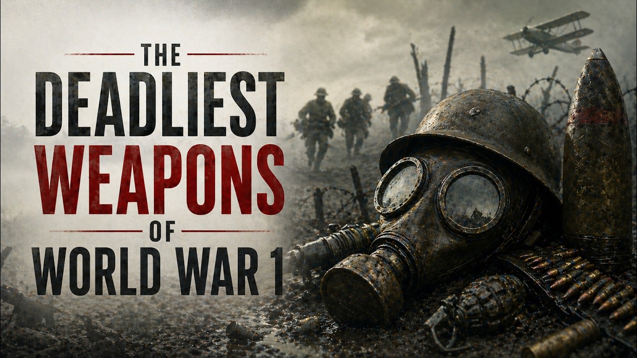 The Deadliest Weapons of WWI Explained | Machine Guns, Tanks & Gas Warfare