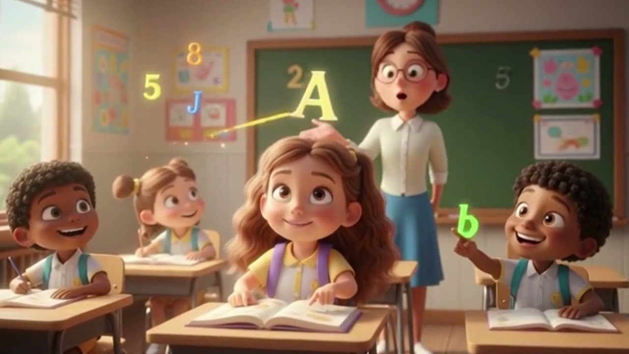 🎒🎶 Lá Lá Lá, Vamos Estudar! 📚 Música Infantil Educativa com Ana Carolina Vem