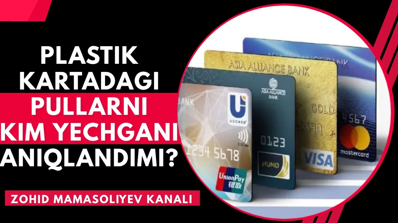 PLASTIK KARTADAN KIM PUL YECHGANI ANIQLANDIMI?