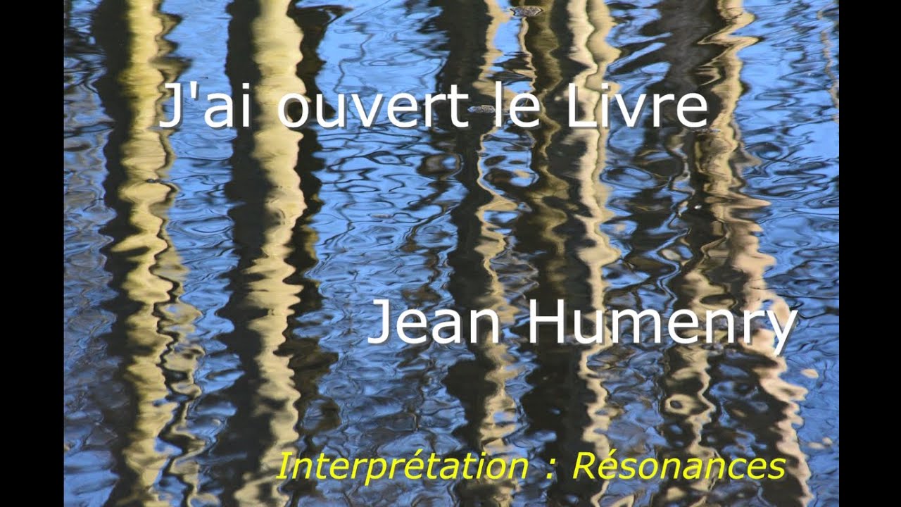 J'ai ouvert le livre