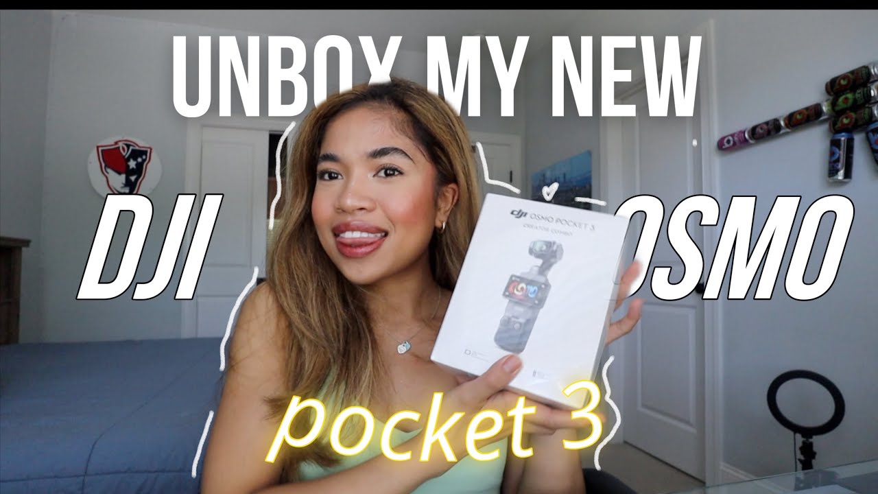 unbox my new  DJI osmo pocket 3 (creator combo) camera with me! + test vlog (d-log vlog)