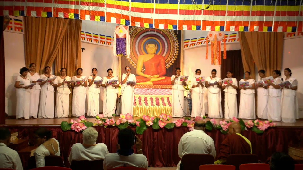 Assembled for procession carrying the scare relics of Buddha