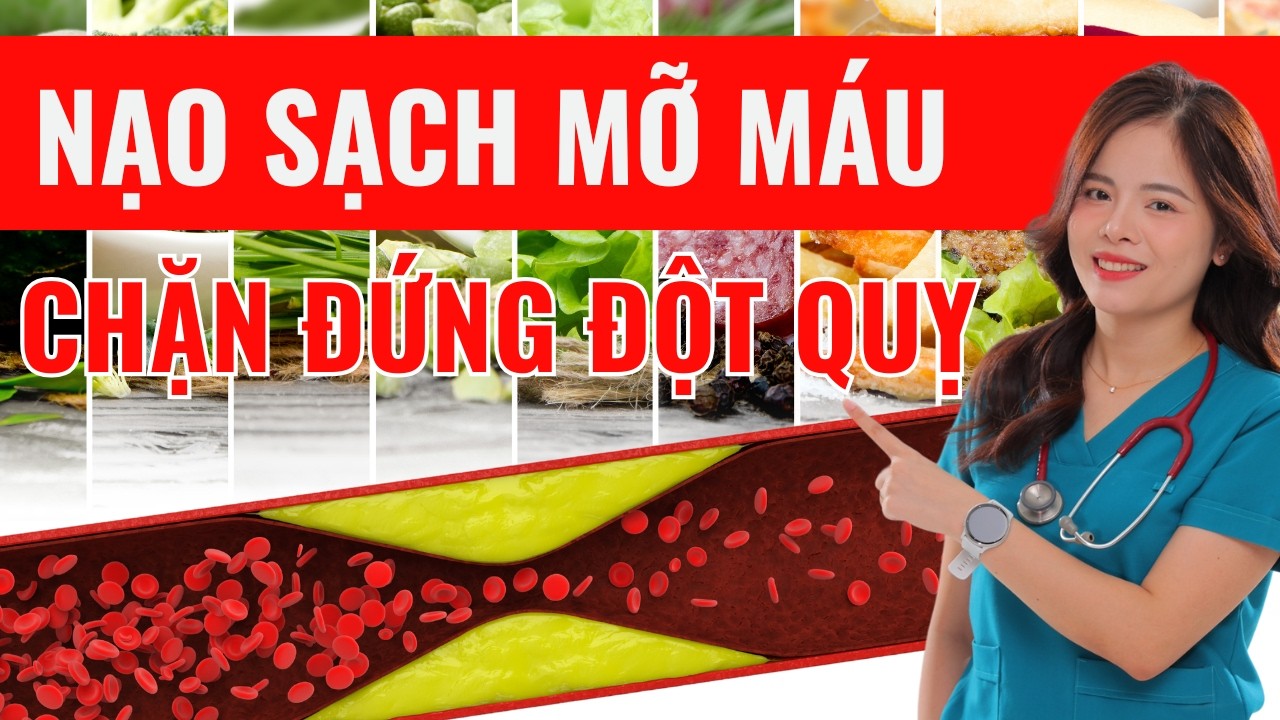 6 thực phẩm ĐÁNH BAY MỠ MÁU nên ăn hàng ngày để PHÒNG NGỪA ĐỘT QUỴ | Dr Thùy Dung