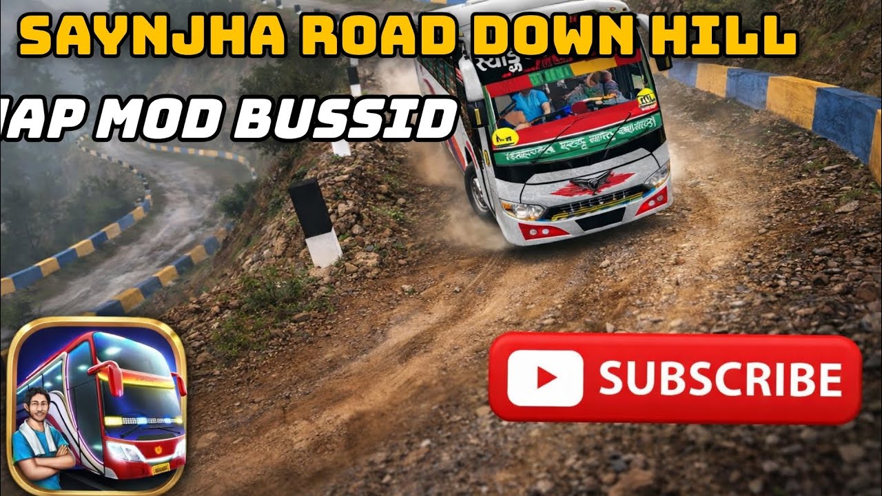 ll Saynjha Road down hill Off-road ll Adhiganga Bus ll Suspension Bus ll
