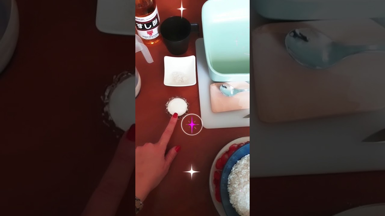 🍣 ingredienti per preparare il riso per il sushi 🍣
