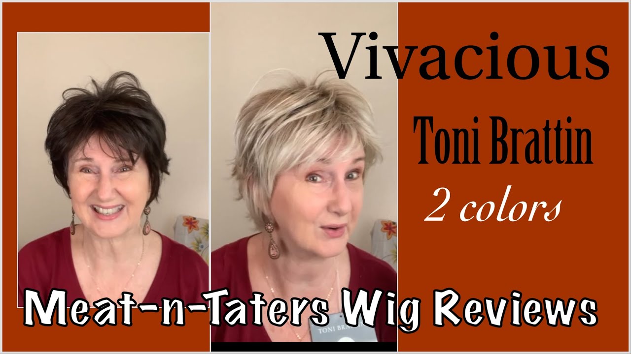 Toni Brattin VIVACIOUS in 2 colors // Short, Cute, Affordable // Meat-n-Taters Wig Reviews