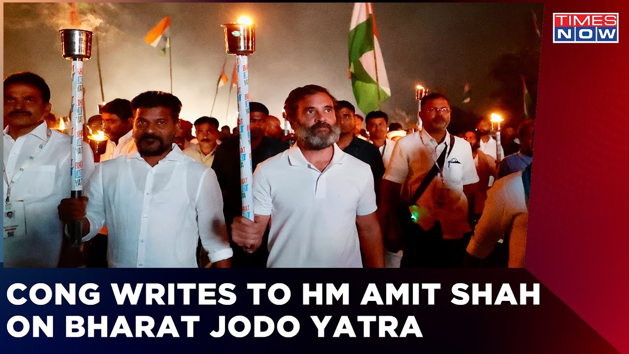 Cong Pens A Letter To Union Home Minister Amit Shah Over 'Security Breach' In Bharat Jodo Yatra