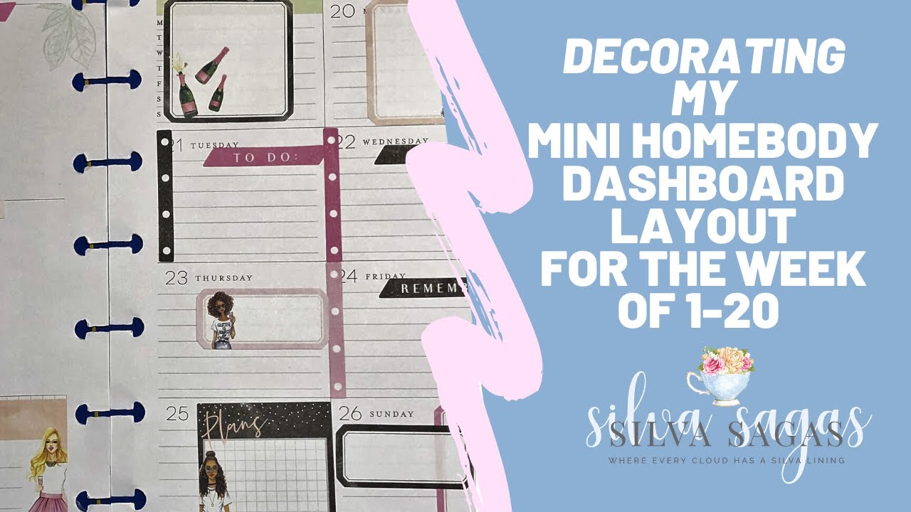 Plan with me Mini Homebody Dashboard RongRong Stickers