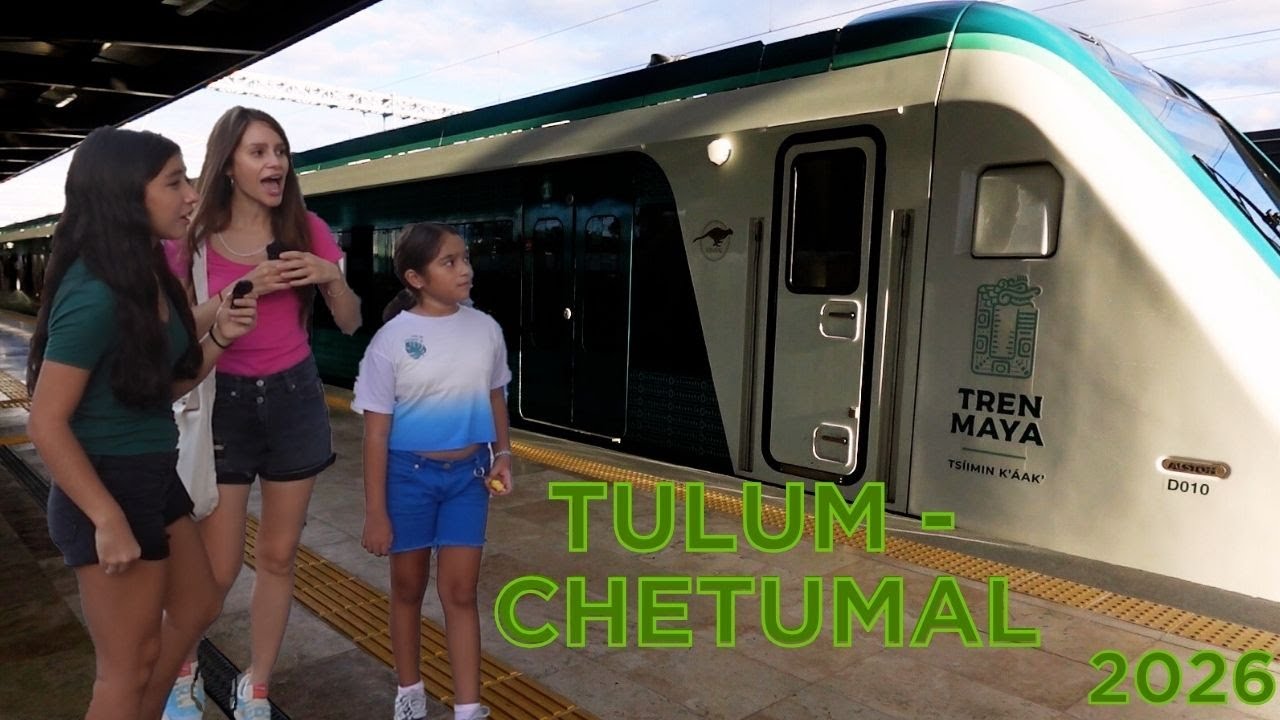 Nos SUBIMOS al TREN MAYA por PRIMERA VEZ 🚂 COMO es el TREN MAYA? 🇲🇽 RUTA TULUM CHETUMAL