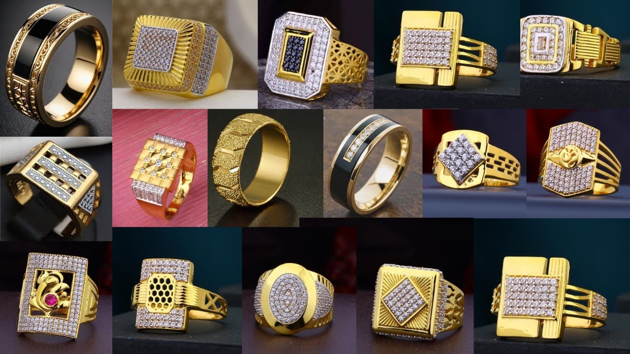 Gold And Diamond Rings For Men With Price l Latest Gold Rings For Men l Mens Engagement Gold Ring...