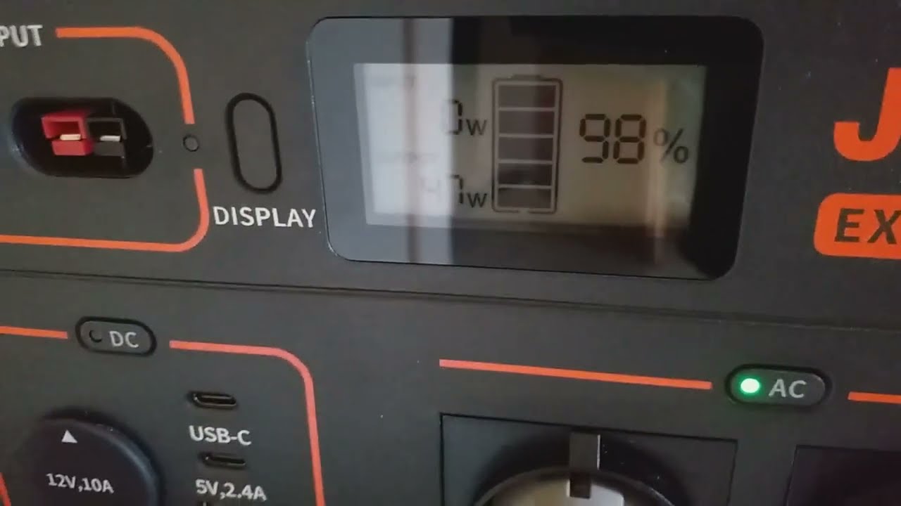 Jackery 1000   Indoor Test Solarpanels und Microwelle