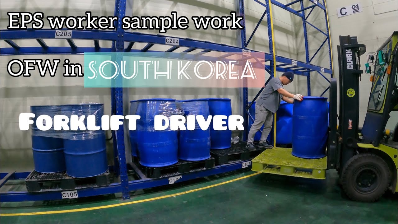 EPS worker in SOUTH KOREA/sample work/forklift driver/raw vlog #buhay OFW