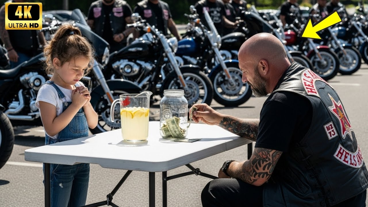 Sie verspotteten ein Mädchen, das Limo für ihren kranken Bruder verkaufte – dann kamen Hells Angels.