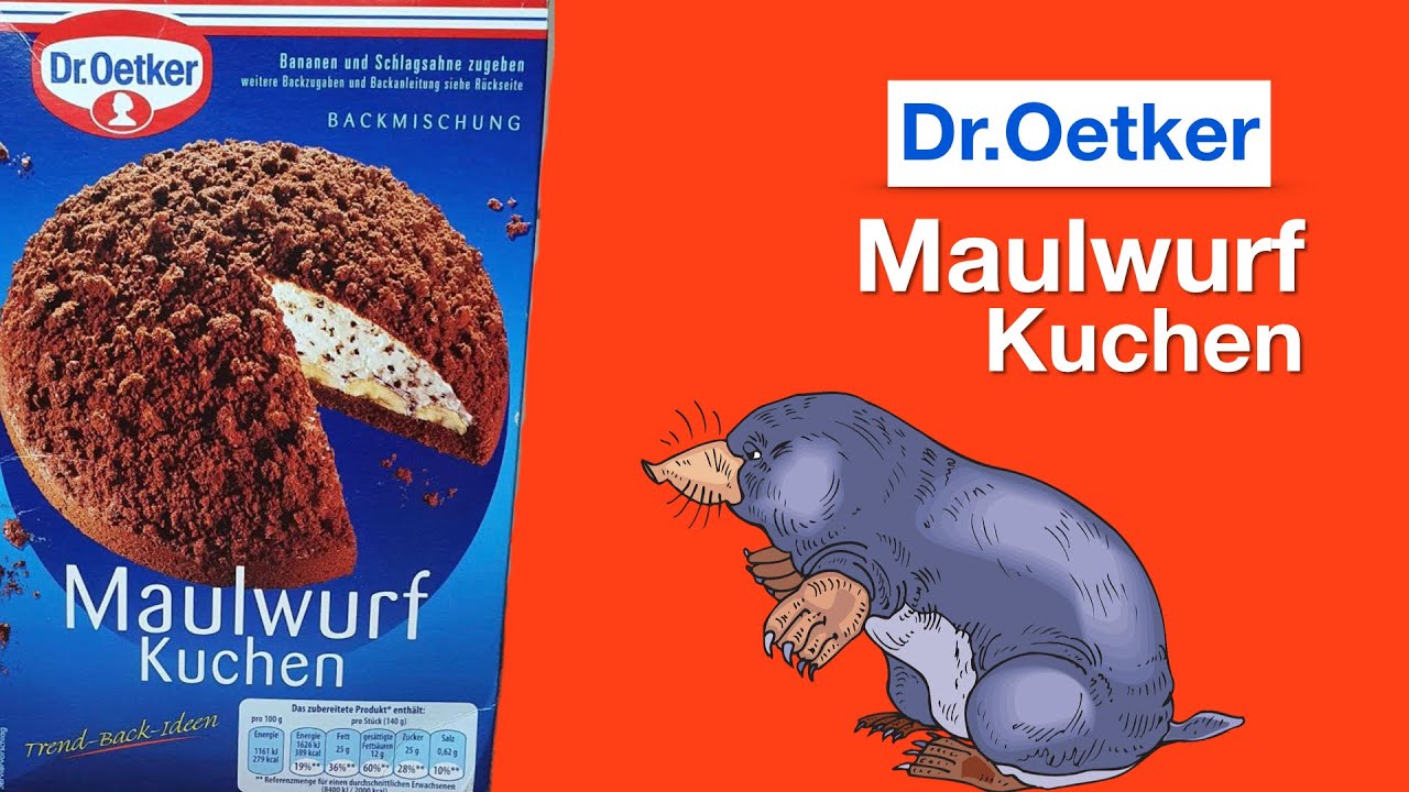 Dr.Oetker / Maulwurf Kuchen - Backmischung, echt lecker