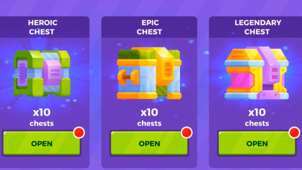 ОТКРЫВАЕМ СУНДУКИ ВСЕХ ВИДОВ ПО 10 - Tank Stars open keys