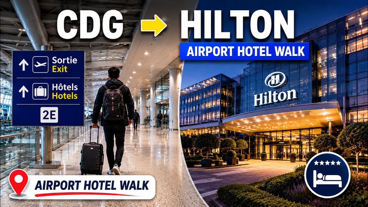 Paris Airport (CDG) From Terminal 1 to the Hilton Paris Charles de Gaulle Airport...
