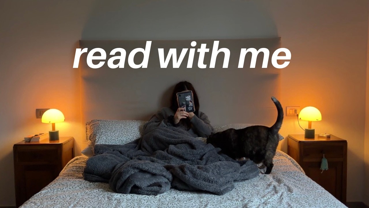 Read with me for 30 min ✿ (rain & thunder sounds, cozy vibes, no music)