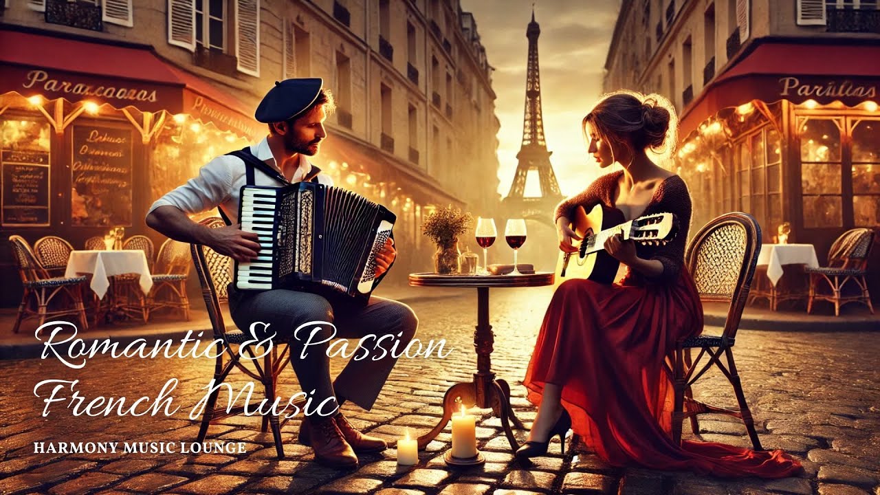 Romantic & Passion French Accordion & Guitar Music -Instrumental Music of Emotion And Happiness