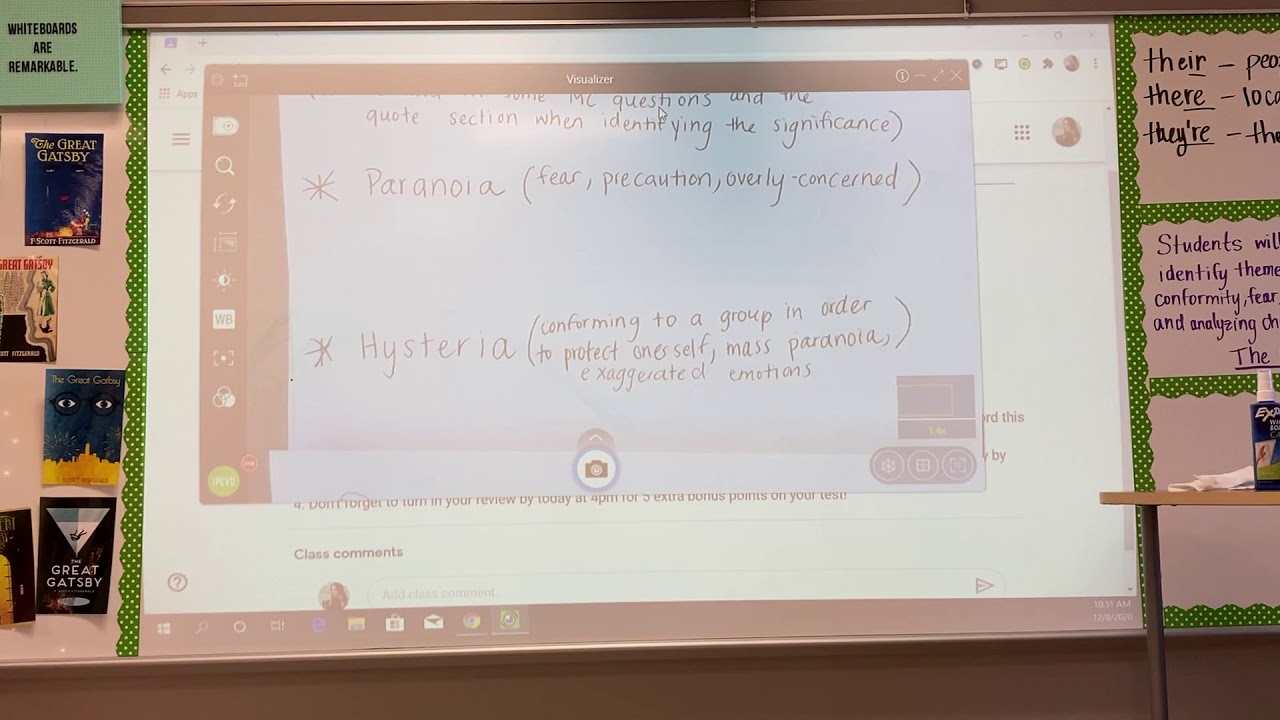 Themes to consider - Crucible Online Test 12/10/20