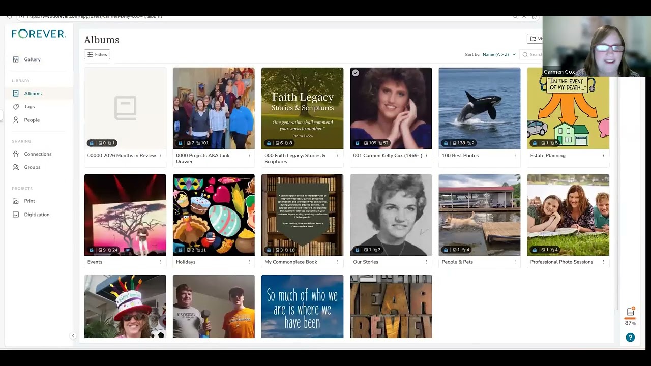How to Create Albums and Nested Albums in FOREVER — Step by Step
